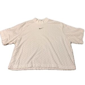White Nike cropped sweater! Size Large, fits like a medium.